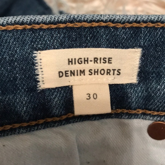 Madewell Buttonfly High-Rise Denim Shorts - Picture 6 of 7